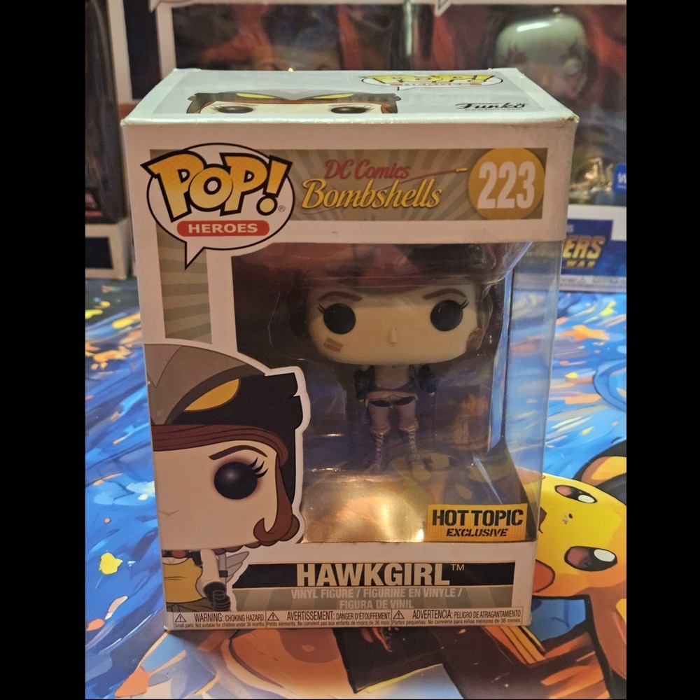 Funko Pop! Heroes Hawkgirl #223 DC Comics Bombshells Vinyl Hot Topic Exclusive